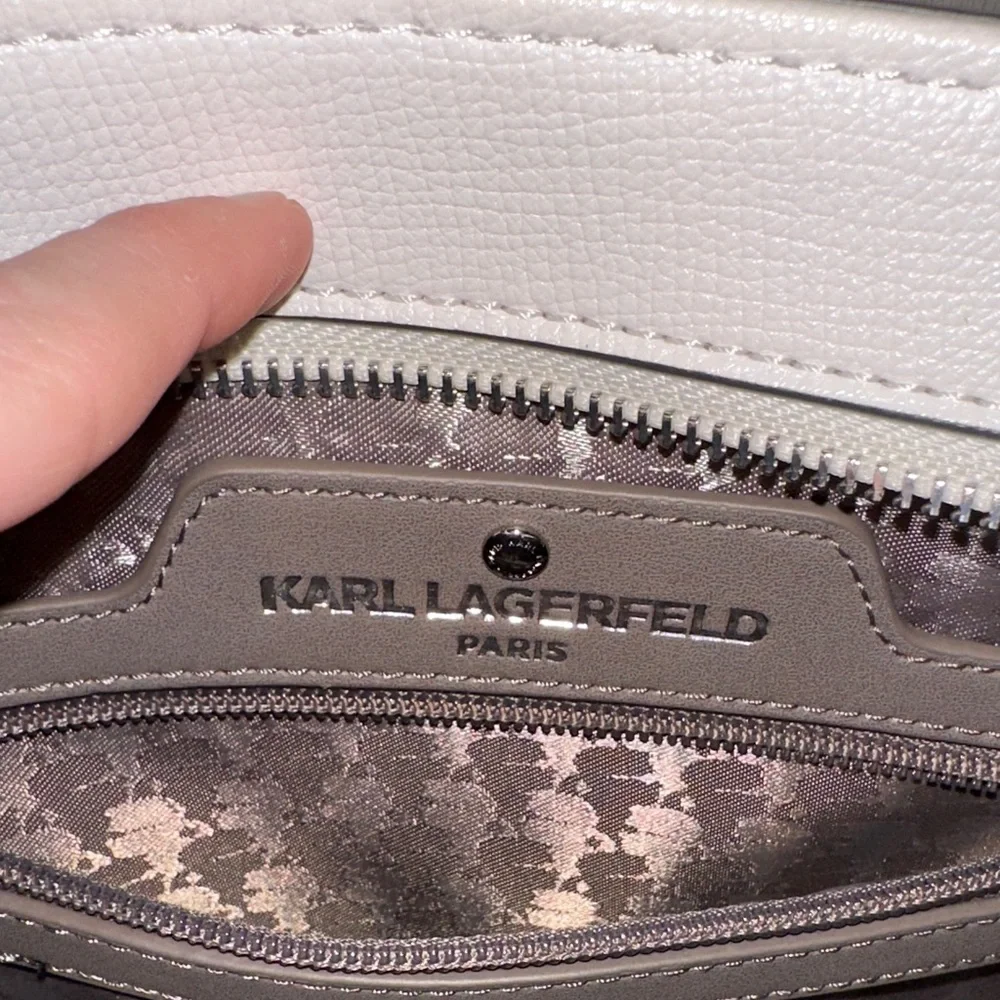 Karl Lagerfeld White Satchel Bag - Picture 9 of 15